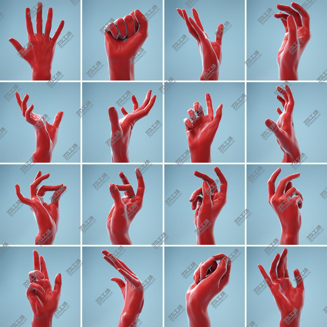 images/goods_img/202105072/13 Female Hands Collection 3D model/1.jpg